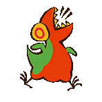 Cave Painting of T-Rex Chicken sticker.png