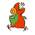 Cave Painting of T-Rex Chicken sticker.png