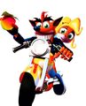 Coco and Crash riding a motorcycle C3W.jpg